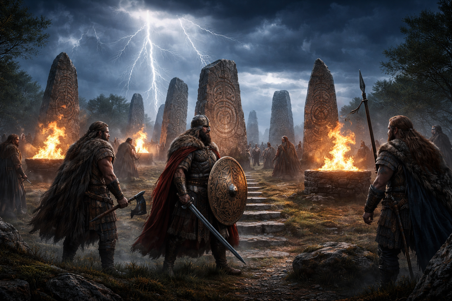 An image of druid stones