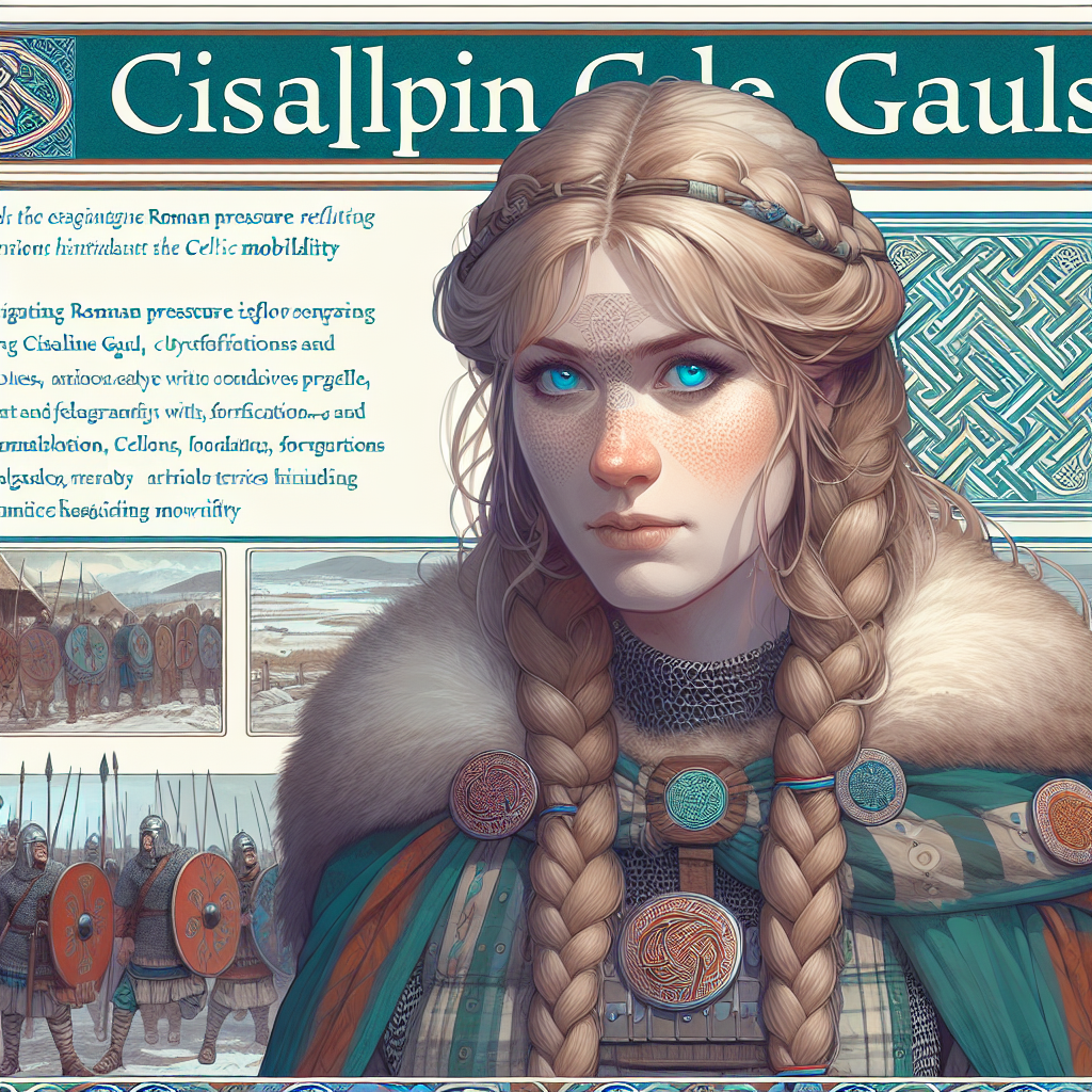 Roman pressure on Cisalpine Gaul escalates; fortifications and colonies restrict Celtic mobility