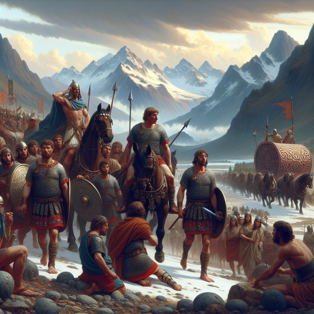Hannibal crosses the Alps aided by Gallic guides; many Gauls in Cisalpine support Carthage (Second Punic War)